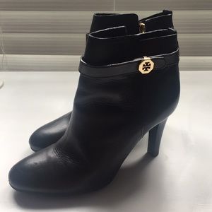Tory Burch Black Leather Booties